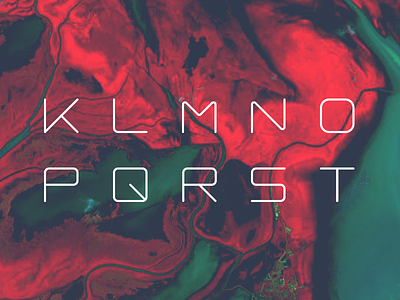 K L M N O P Q R S T characters design font future letters mono numbers space type typeface typography