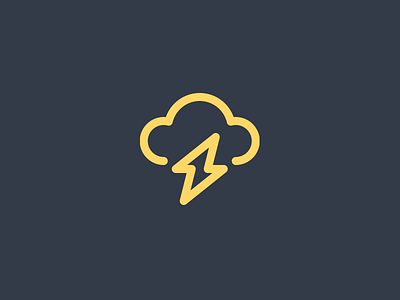 Lightning cloud electricity forecast icon iconography lightning logo shock storm strike symbol weather