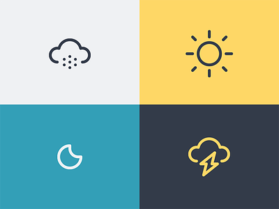 Weather cloud forecast icon iconography lightning logo moon season snow sun symbol weather