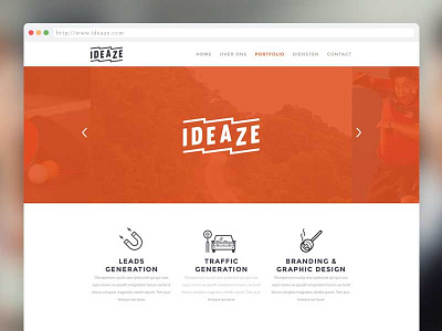 Ideaze, webdesign