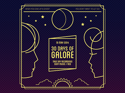 THUMPERS - 30 Days of Galore 06 boy girl illustration john marcus moon music night sun thumpers uk vector