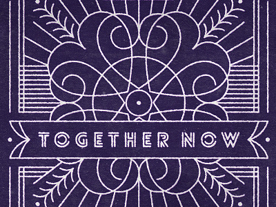 TOGETHER NOW ep geometric hearts illustration line music sun texture thumpers together together now vector