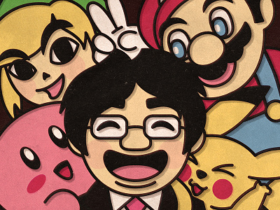 RIP Iwata Satoru game iwata kirby link mario nintendo pikachi pokemon rip satoru video zelda