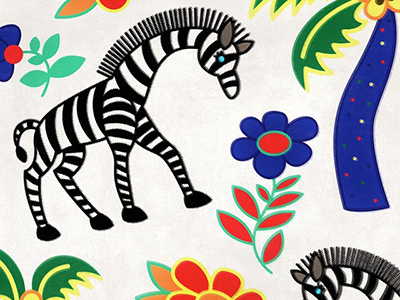 Ed Macfarlane ed fauna fires flowers friendly giraffe mac macfarlane music pattern tropical zebra