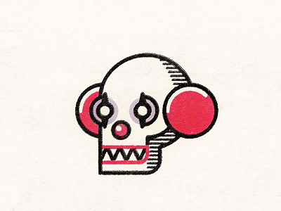 Pennyskull clown halloween it pennywise scar skull skull a day skulltober stephen king