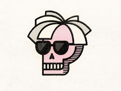 Andy Warskull andy warhol halloween pop art skull skull a day skulltober warhol