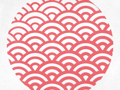 N A M I circle geometric japanese nami pattern repititive sea wafu wave waves