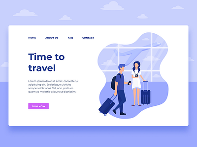 Travel landing page UI/UX Design