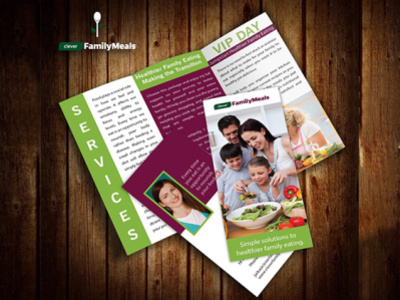 Clever Family Meals new tri fold brochure