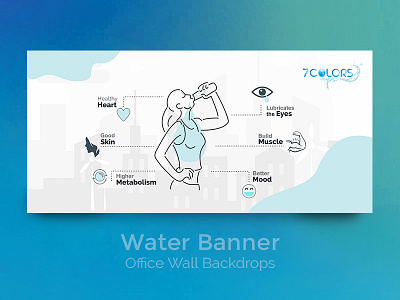 Water Concept Banner branding design icon illustration vector