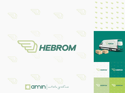 Logo | HEBROM TRANSPORTADORA amin brand brand design branding design logo logodesign logotype shipping shipping company transportadora