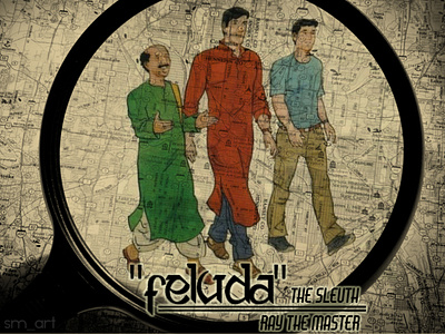 Feluda The Seluth art bengali design feluda illustration india photoshop satyajit ray