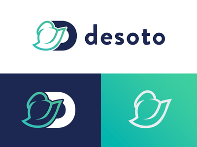 Desoto Logo Mark brand brand identity branding data discovery exploration logo logo design