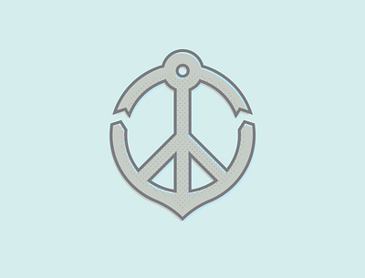 Peace Anchor anchor creative graphic design illustration monogram peace