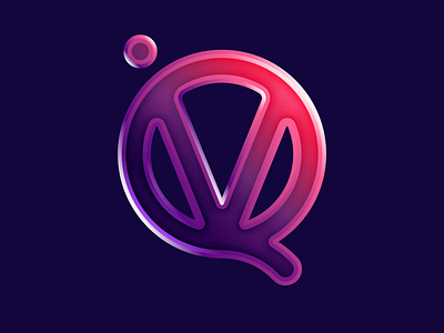 QVi Icon app icon branding creative design graphic design icon illustration logo vector
