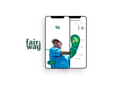 Fairway app branding golf graphic design logo