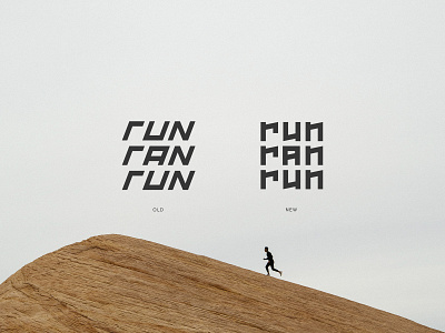 Run Ran Run app brand branding branding design design logo rebranding redesign running