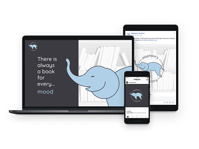 Elephant`s E-library Logo & Social Media