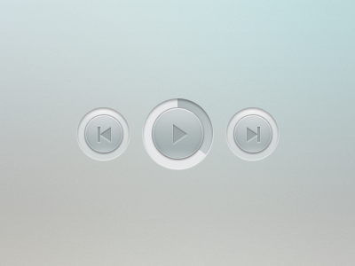 Music Control Buttons buttons control music player rebound ui