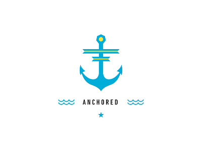 Anchored anchor branding design graphic design icon logo ocean sailing