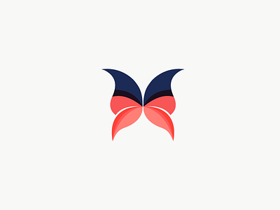 Butterfly butterfly elegant gradient icon mark nature patels
