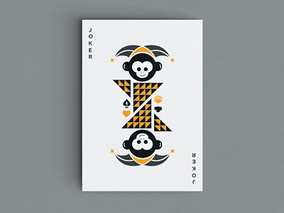 Monki Joker cards graphic design icons illustration jester joker monkey monki playing cards