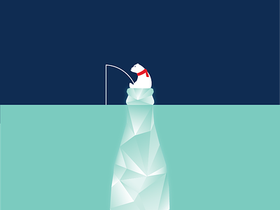 Ice Cold Coke Meshup Poster coca cola coke cold contour bottle fishing ice cold iceberg polar bear poster