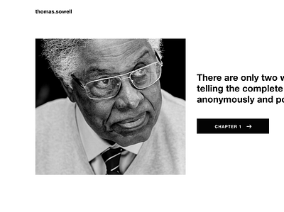 Day 4 Thomas Sowell quote desktop and mobile design photography typography web