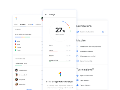 Google One App Design android interaction design iphone mobile mobile app mobile ui ui ux