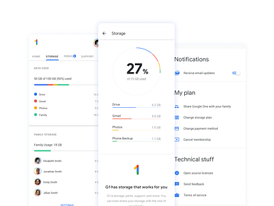 Google One App Design