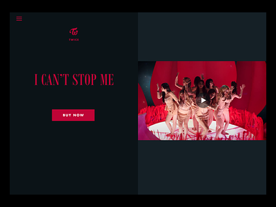 Twice Promo Page design kpop photography twice typography web