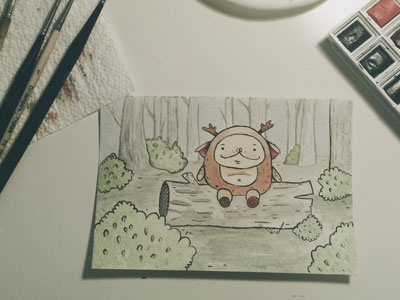 woodland critter critter watercolor woodland