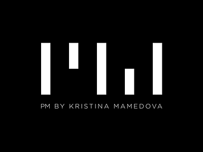 Logo PM by Kristina Mamedova branding design icon logo logo logos logo design type typography vector