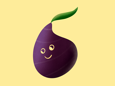 Eggplant - Digital illustration using Procreate design digital art digital illustration eggplant illustration procreate vegetable