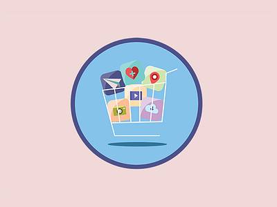 Icon for Premium App Inventory advertising apps branding flatdesign icon illustrator vector