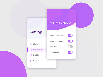 Settings. Daily Ui #7 daily 007 dailyui design dribbble ui