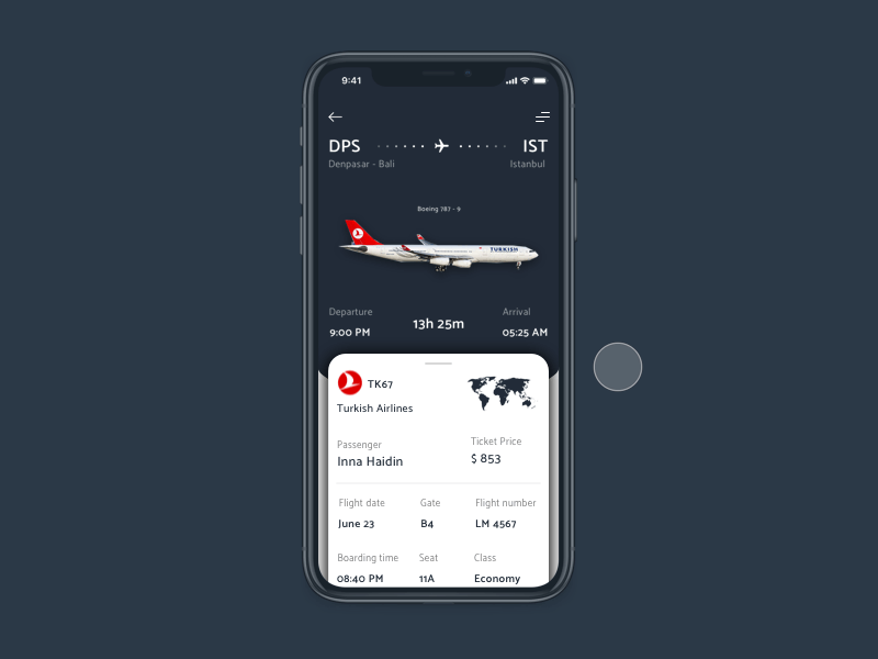 Boarding Pass app art branding dailyui design dribbble gif illustration logo ui ux vector