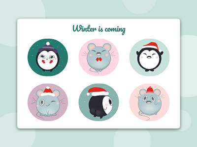 Winter is coming art christmas cute art design drawing dribbble icon illustration logo procreate vector