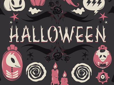 Love this Halloween dark font halloween vector