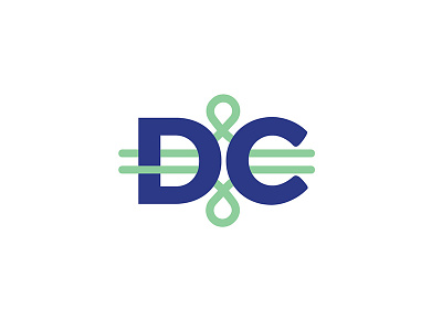 DC logotype branding character line logo logotype