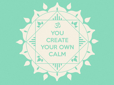 keep calm and carry on calm floral flower om sign yoga