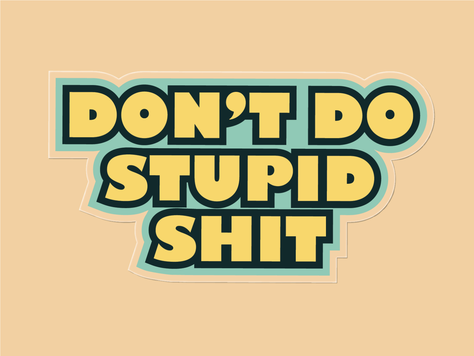 Don't do stupid shit by Dana Tileva @ Dext on Dribbble