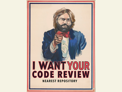 Uncle Stefan code review poster receipt bank uncle sam