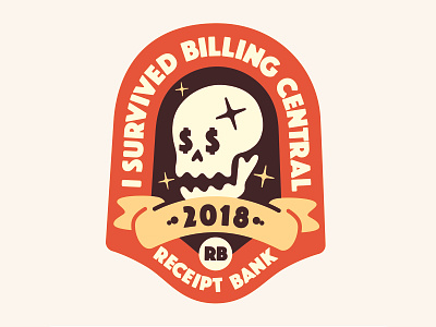 Billing central patch 2018 billing patch patch design receipt bank skull