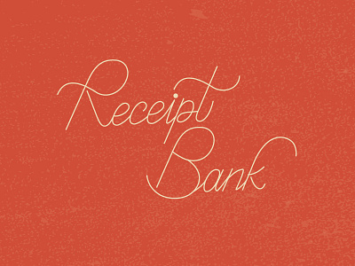 Receipt Bank lettering logo receipt bank sketch sticker