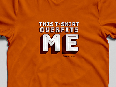 overfit orange overfit receipt bank shirt tshirt