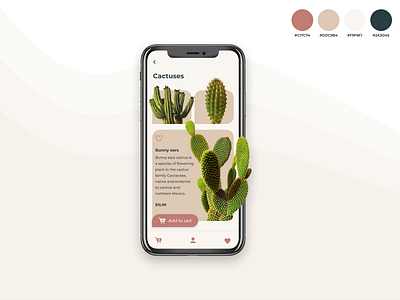 Cactuses 🌵 app app design appdesign application design mobile mobile app design mobile design mobile ui ui ui design uidesign uiux visual visual art