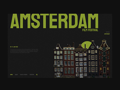 Amsterdam Film Festival design desktop illustration mobile ui user interfac ux