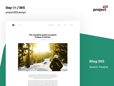 Blog365 Friday Freebie - Sketch | Day 05/365 - Project365 blog design challenge download free freebie freebie friday minimal project365 sketch sketch freebie