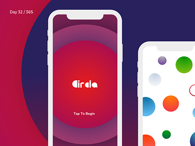 Circla - Fun Mobile Game Concept | Day 32/365 - Project365 circle circle challenge design challenge disruptive thursday fun game game ios game minimal project365 simple